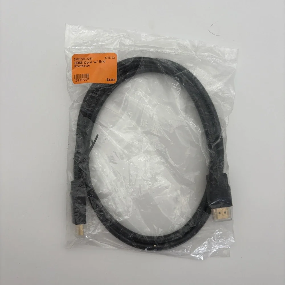 Black High Speed HDMI Cable with Connector End Protectors‎ Gold Plated 3-4ft